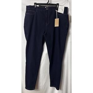 NWT Angels Everluxe Sculpt Skinny Womens Dark Wash Stretch Jeans Denim Plus 22W
